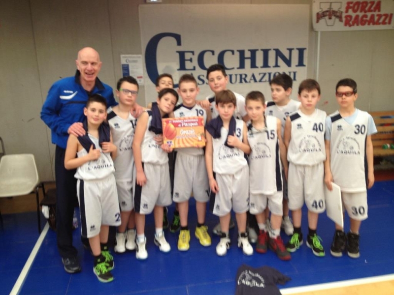 Scuola Minibasket L'Aquila secondo posto Torneo Nazionale Pasqua Aprilia.JPG
