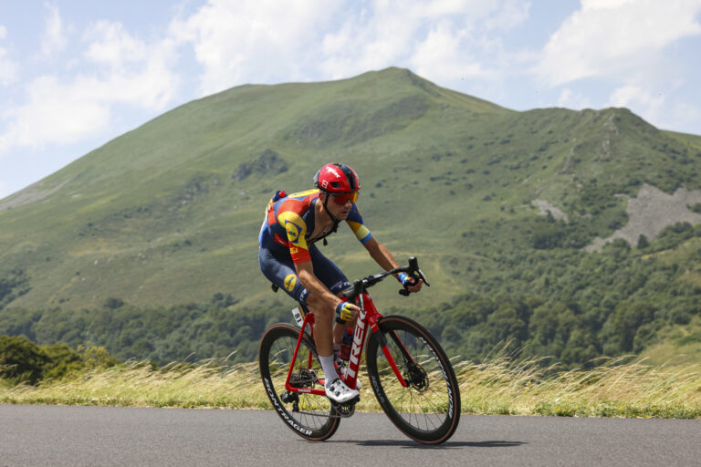 ciccone - Tour de France 2023 - 110th Edition - 10th stage Vulcania - Issoire 167,5 km - 11/07/2023 - Giulio Ciccone (ITA - Lidl - Trek) - photo Kei Tsuji/SprintCyclingAgency©2023