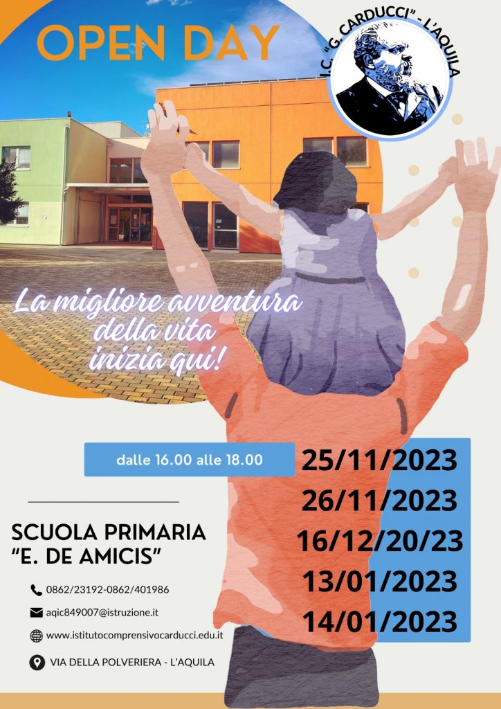 Porte aperte per l’Istituto Comprensivo G.Carducci. Tutte le date