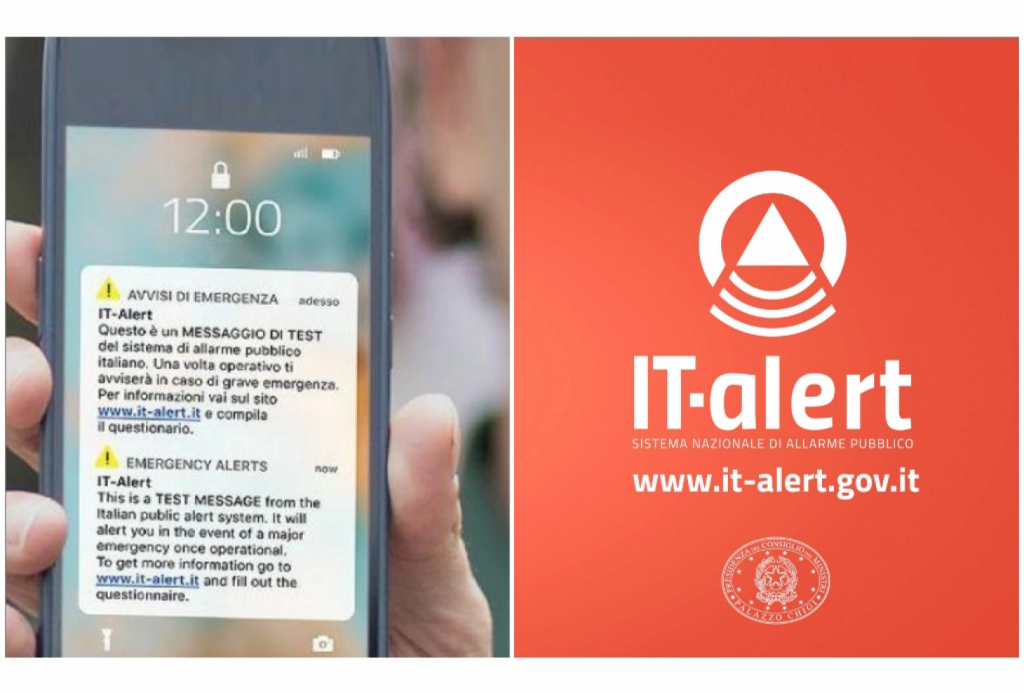 Protezione Civile, oggi test IT-Alert inviato a tutti i cellulari presenti in Abruzzo