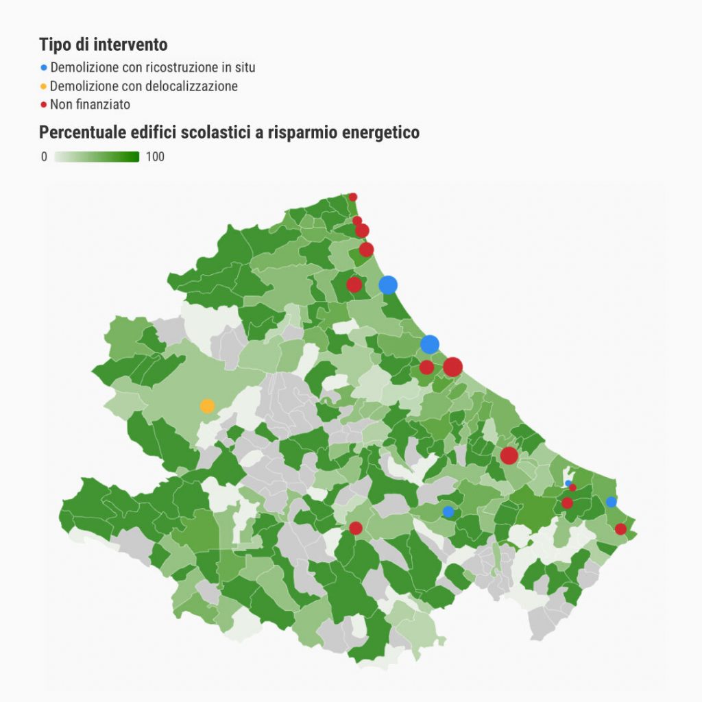 Le nuove scuole che verranno costruite in Abruzzo