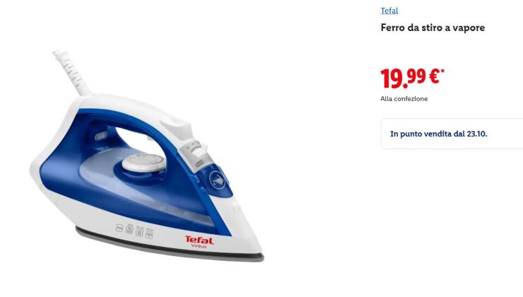 Il ferro da stiro in offerta da Lidl - 20251021 - aquilatv.it