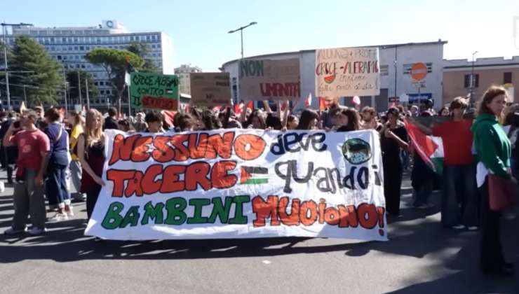 Manifestazione pacifica in Italia - aquilatv.it - 20251009